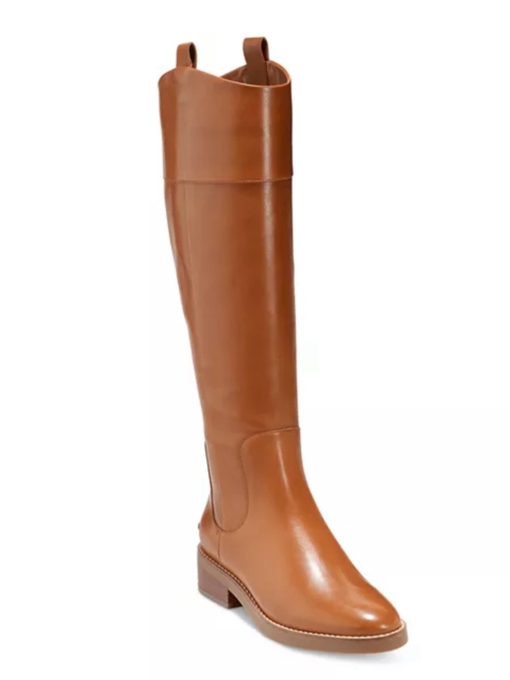 COLE HAAN Women’s Hampshire Riding boot in British tan leather